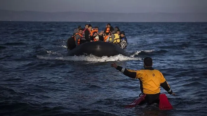 Flüchtlingsankunft in Lesbos